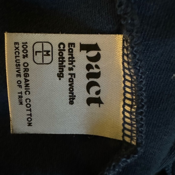 PACT cotton oversized blue unconstructed blazer - Picture 6 of 7